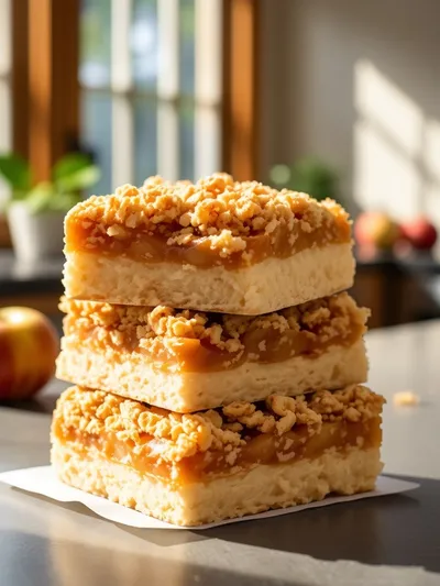 Apple Crisp Shortbread Bars