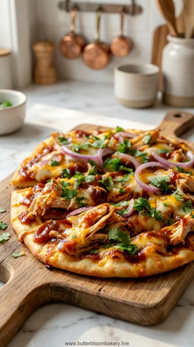 Easy BBQ Chicken Flatbread