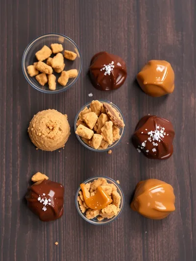 Biscoff Caramel Truffles - ingredients preparation
