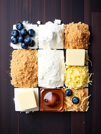 Best Easy Southern Blueberry Cobbler - ingredients preparation