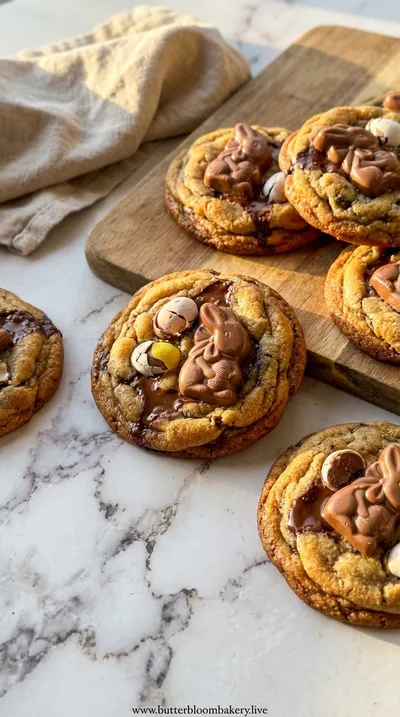 Brown Butter Cadbury Egg Cookies