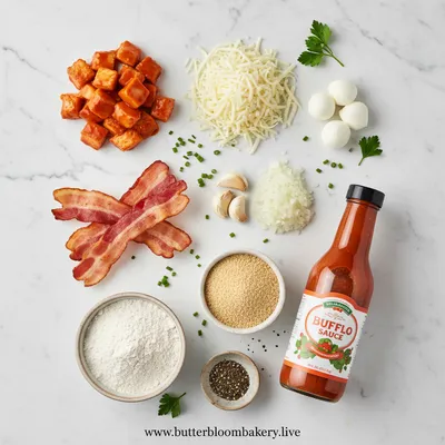 Buffalo Chicken Turkey Bacon Mozzarella Bombs - cooking process