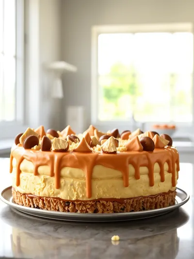 Butterfinger Pie (No‑Bake)