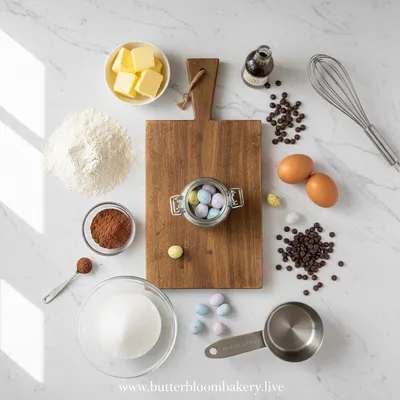 Cadbury Egg Cookies – Gooey Chocolate Treat - ingredients preparation