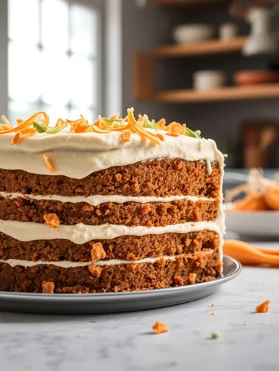 Easy Vegan Carrot Cake with Frosting