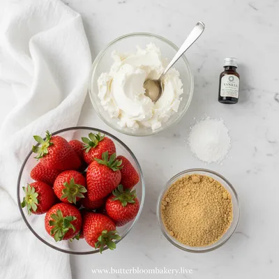 Cheesecake Deviled Strawberries - cooking process