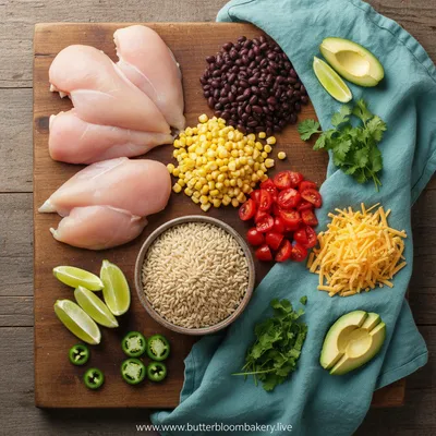 Chicken Burrito Bowl (Slow Cooker) - cooking process