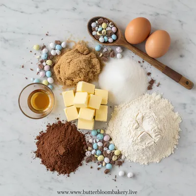 Chocolate Cadbury Egg Cookies - cooking process