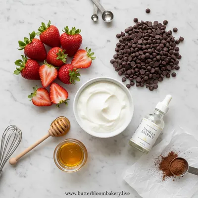 Chocolate Strawberry Greek Yogurt Clusters - cooking process