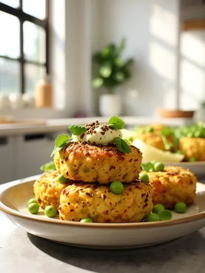 Croquettes de Courgette au Curry – Baked with Goat Cheese