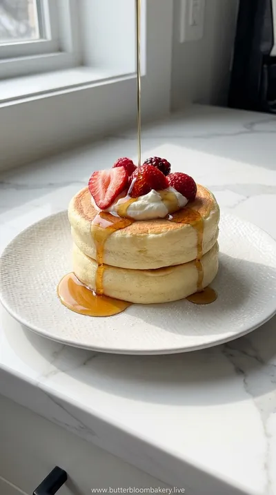 Fluffy Japanese Soufflé Pancakes