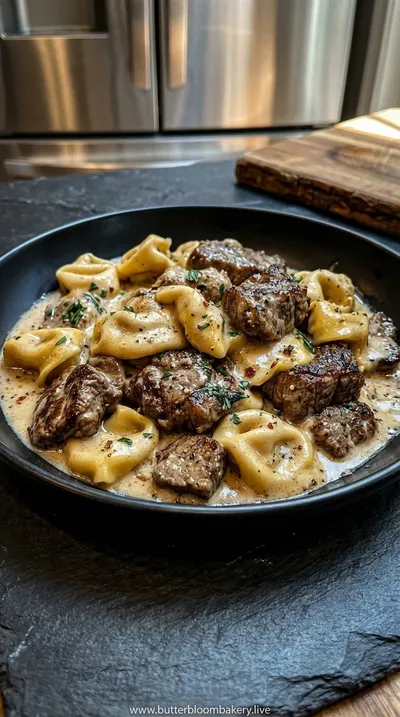 Garlic Steak Tortellini