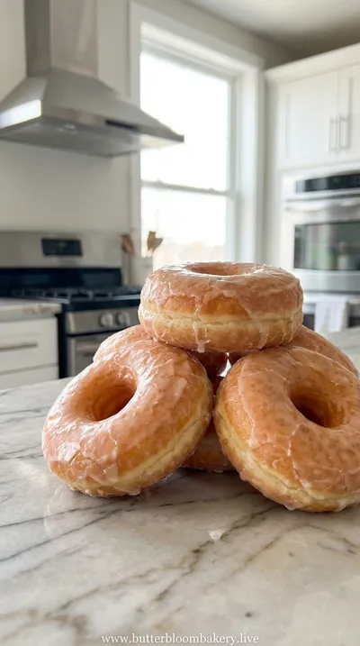 Glazed Donuts With Milk Bread Dough