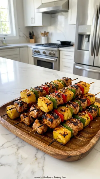 Grilled Pineapple Chicken Kabobs