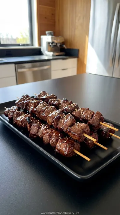 Mouthwatering Grilled Teriyaki Steak Kabobs