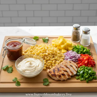 Hawaiian BBQ Macaroni Salad - cooking process