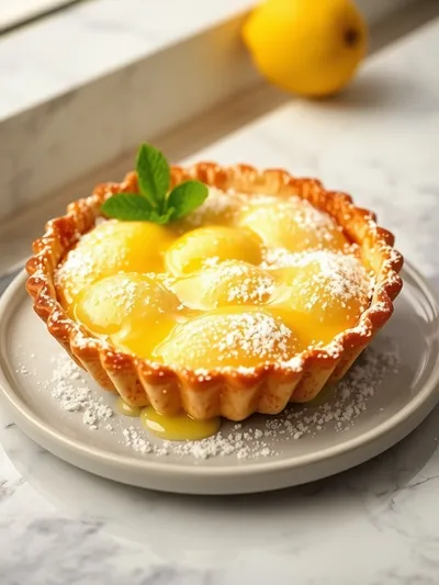 Magic Lemon Cobbler - ready to serve