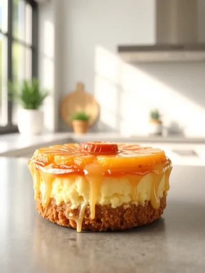 Mini Pineapple Upside-Down Cheesecakes