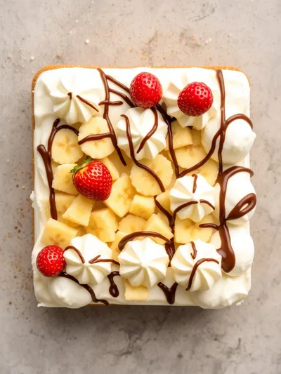 No Bake Banana Split Cake - ingredients preparation