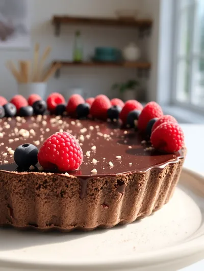 No-Bake Chocolate Berry Tart