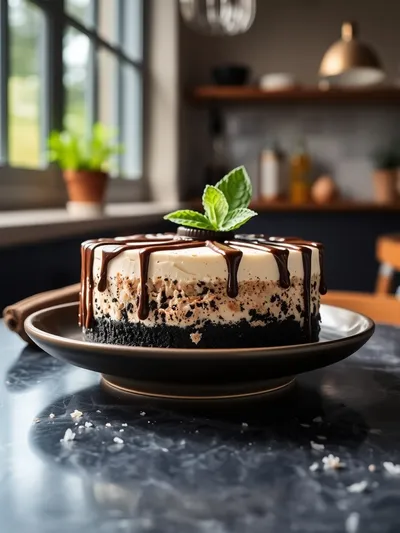 No Bake Oreo Cheesecake Recipe - cooking process