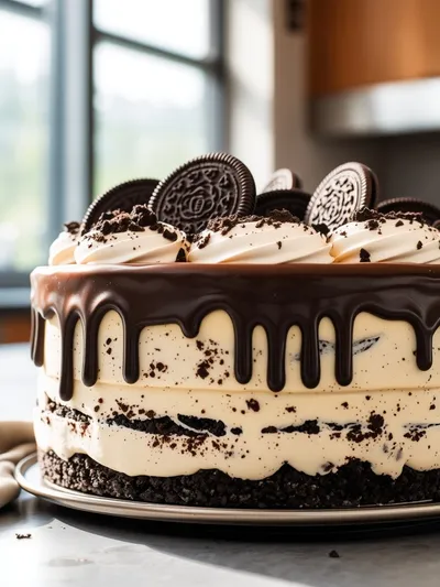 No-Bake Oreo Mousse Cake