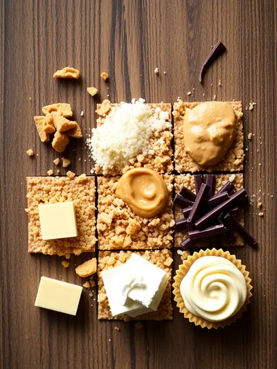 No Bake Peanut Butter Pie - ingredients preparation