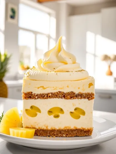 No Bake Pineapple Cream Dessert