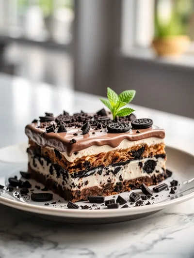 Oreo Poke Cake – Easy No‑Bake Dessert - cooking process