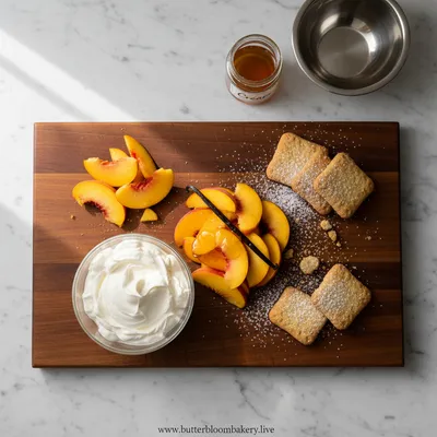 Peaches and Cream Trifle (No‑Bake) - cooking process