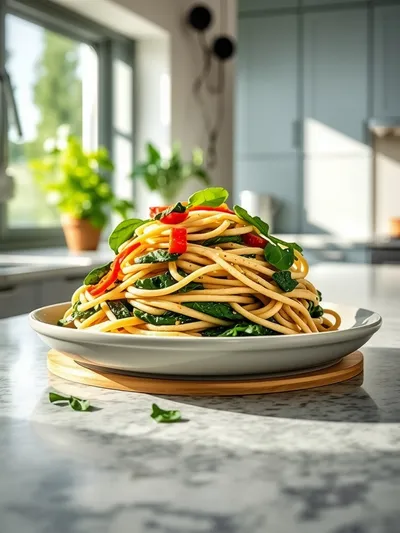 Quick Spinach Pasta
