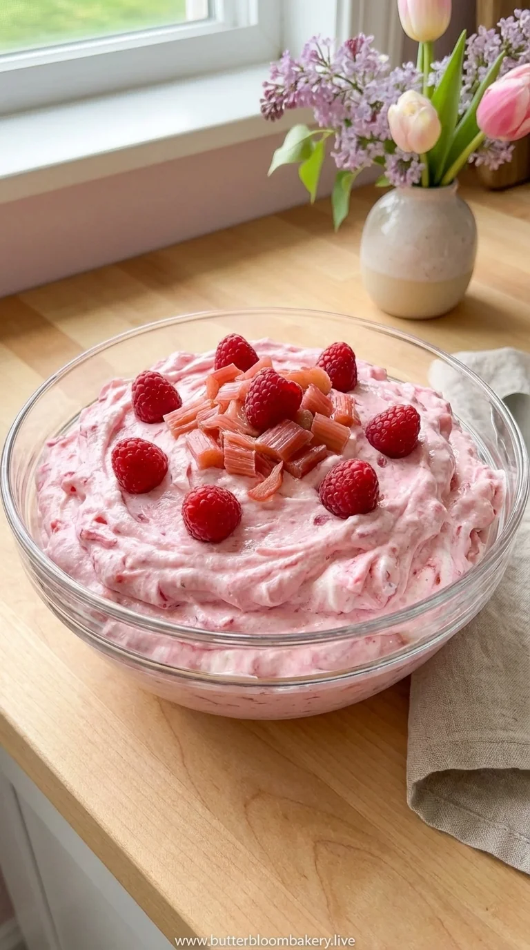 Rhubarb Fluff – Easy No‑Bake Spring Dessert