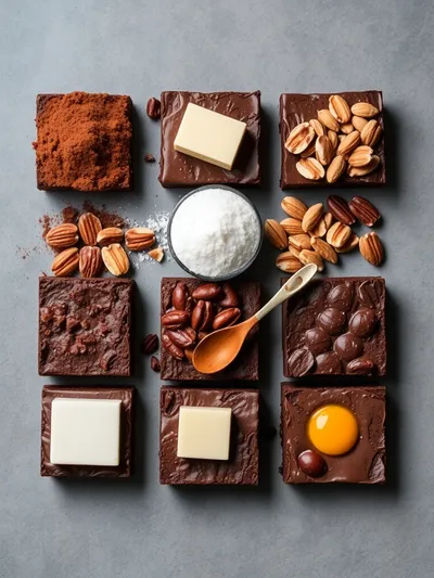 Samoa Box Mix Brownies - ingredients preparation