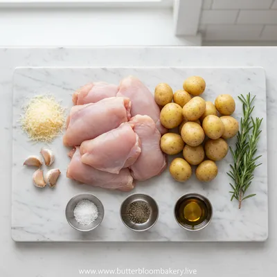 Slow Cooker Parmesan Garlic Chicken and Potatoes - cooking process