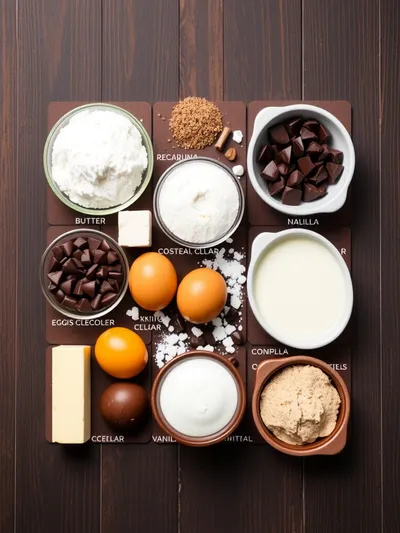 Southern Chocolate Cobbler - ingredients preparation