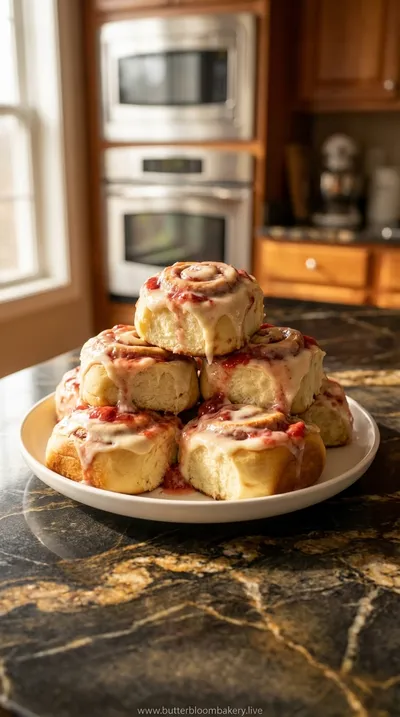Strawberry Cheesecake Cinnabon Rolls Recipe