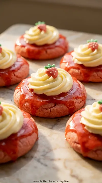 Strawberry Cheesecake Cookies