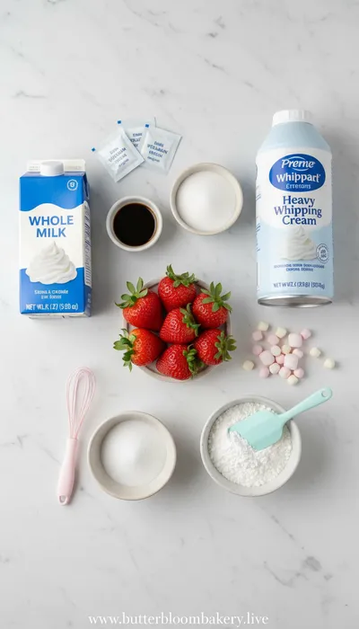 Easy Strawberry Fluff - Creamy No-Bake Dessert - cooking process