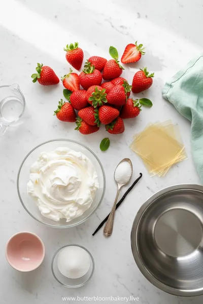 Strawberry Mousse With Strawberry Sauce - cooking process