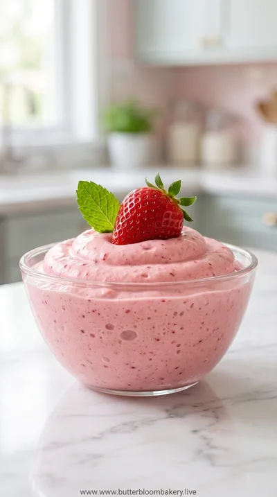 Easy Fresh Strawberry Mousse