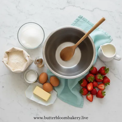 Strawberry Pound Cake – Moist & Delicious - cooking process