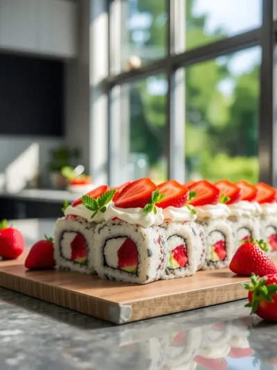 Strawberry Shortcake Sushi Recipe
