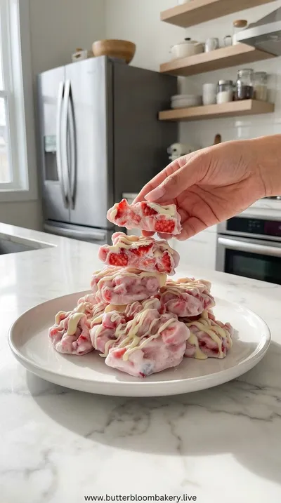 Strawberry Yogurt Bites – Easy No‑Bake Treat