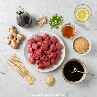 Sweet Teriyaki Beef Skewers – Easy BBQ Recipe - cooking process