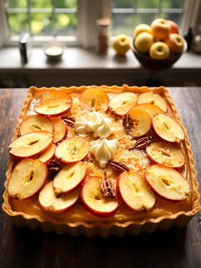 Tarte aux Pommes Façon Crème Brûlée - ingredients preparation