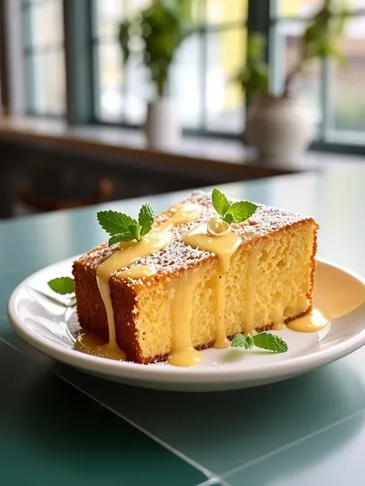 Vegan Lemon Cake - cooking process