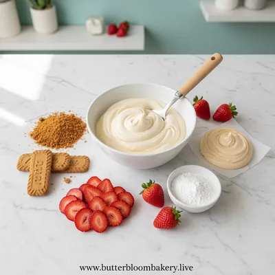 Verrine Speculoos Façon Fraisier - cooking process