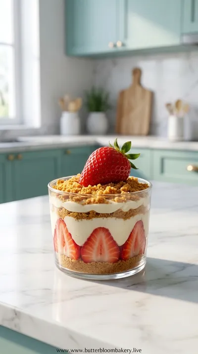 Verrine Speculoos Façon Fraisier